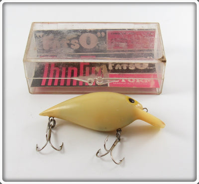Vintage Storm Bone Thinfin Fatso Lure In Box