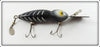 Vintage Whopper Stopper Black White Stripes Hellbender Lure 