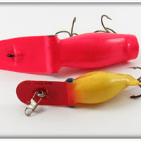 Luhr Jensen Fluorescent Red & Red/Yellow Hot Shot Pair