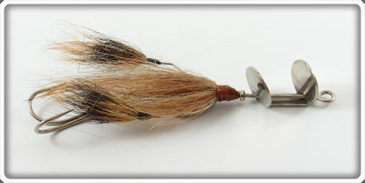 Vintage Marathon Brown Bucktail Double Spinner Lure 