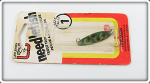 Vintage Luhr Jensen Frog Needlefish Lure On Card