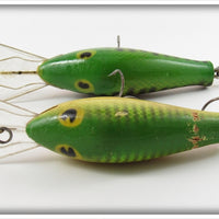 Poe's Green Crawdad Crankbait Pair