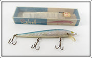 Vintage Rebel Blue & Silver Minnow Lure In Box
