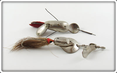 Vintage Heddon Ace Stanley & Al Foss Shimmy Lure Pair 