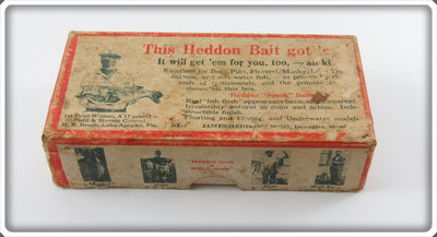 Heddon Silver Shore Jointed River Runt Empty Box