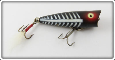 Vintage Heddon Black Shore Tiny Chugger Lure 335 XBW