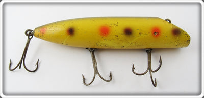 Vintage South Bend Yellow With Spots Musk Oreno Lure 976 Y