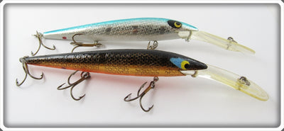 Vintage Smithwick Silver/Blue & Gold/Black Rogue Lure Pair