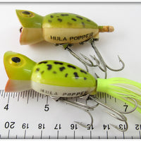 Arbogast Frog Spot Hula Popper Pair