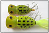 Arbogast Frog Spot Hula Popper Pair
