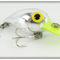 Storm Metallic With Chartreuse Lip Magnum Wiggle Wart Lure