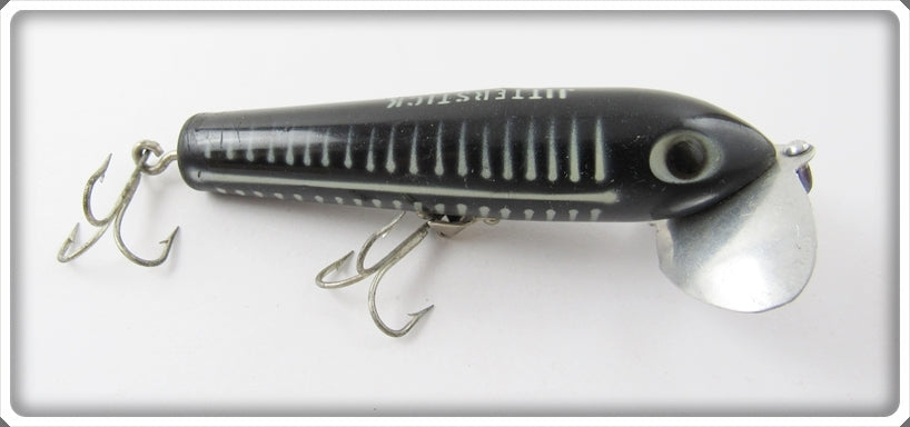 Vintage Fred Arbogast Black Shore Jitterstick Lure