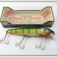 Vintage Pflueger Natural Perch Scale Palomine Lure In Box 