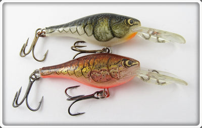 Rapala Natural Crawdad Shad Rap Lure Pair