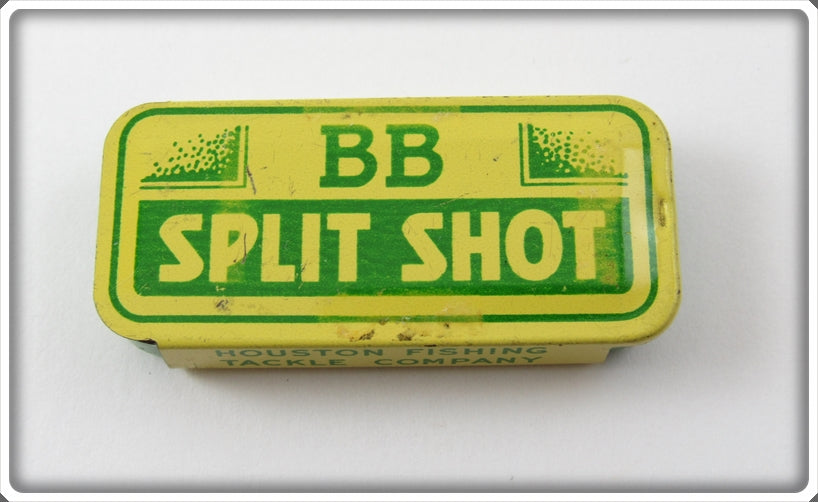 Vintage Houston Fishing Tackle Company BB Split Shot Tin 