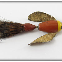 Vintage Worden Brown & Yellow Twirl Bug Lure