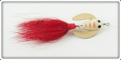 Vintage Worden White & Pink Twirl Bug Lure