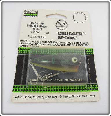 Heddon Bullfrog Baby Chugger Spook Sealed On Card 9520 BF