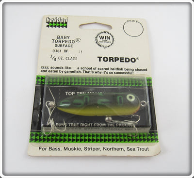 Heddon Bullfrog Baby Torpedo Sealed On Card BF