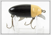 Vintage Clark's Black White Head Dent Eye Water Scout Lure