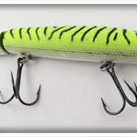 Vintage Rebel Yellow Tiger Jointed Fastrac Minnow Lure
