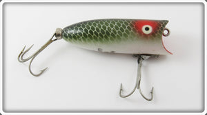 Vintage Heddon Green Scale Baby Lucky 13 Lure