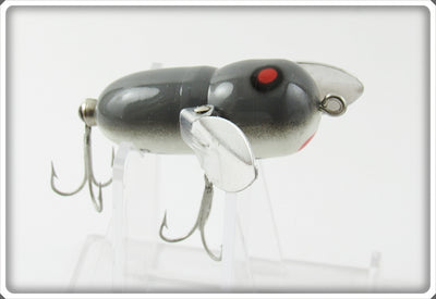 Vintage Heddon Grey Mouse Tiny Crazy Crawler Lure