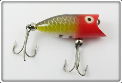 Vintage Heddon Red Head Shiner Tiny Lucky 13 Lure