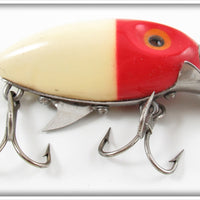 Vintage Clark's White Red Head Streamliner Water Scout Lure