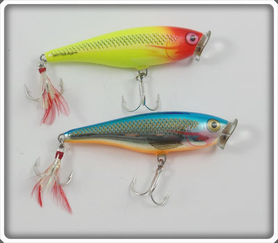 Rapala Skitter Pops Pair: Hot Clown & Silver Blue