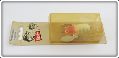 Heddon Red & White Shore Tiny Crazy Crawler On Card XRW