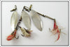 Vintage Pflueger 4 Brothers Willow Leaf Lot Of Three Lures