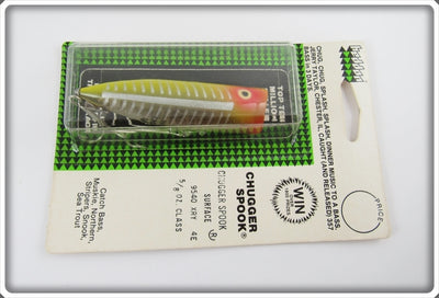 Heddon Yellow Shore Chugger Spook Sealed On Card 9540 XRY