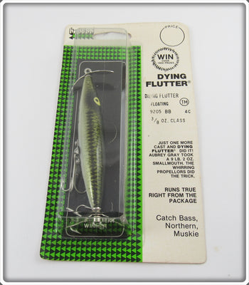 Heddon Baby Bass Dying Flutter Sealed On Card 9205 BB