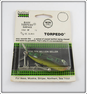 Heddon Bullfrog Baby Torpedo Sealed On Card BF