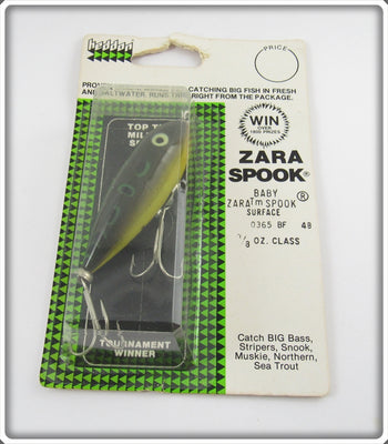 Heddon Bullfrog Baby Zara Spook Sealed On Card 0365 BF