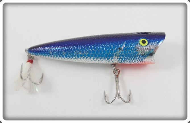 chug n spit fishing lure Mann's Blue & Chrome Chug N Spit For Sale