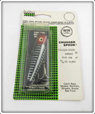 Heddon Black Shore Chugger Spook Sealed On Card 9540 XBW