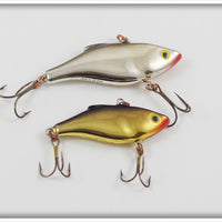 Rapala Rattlin' Rapala Pair: Chrome & Gold Chrome