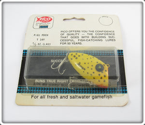 Heddon Yellow With Black Spots Pico Perch Sealed On Card 14Y