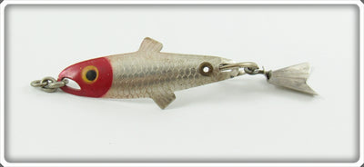 Vintage Fred Arbogast Red Head Fly Rod Tin Liz Lure