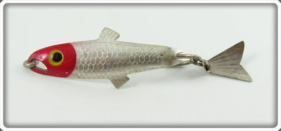 Vintage Fred Arbogast Red Head Fly Rod Tin Liz Lure 