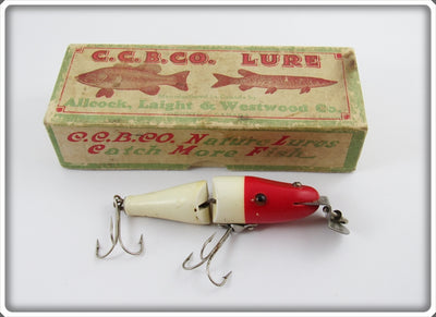 Creek Chub AL&W Red & White Jointed Baby Pikie In Box 337 0