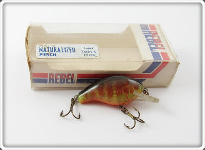Rebel Naturalized Perch Super Teeny-R F9173 Lure In Box 