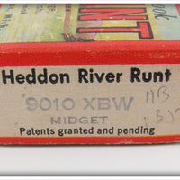 Heddon Black Shore Midget River Runt Empty Box