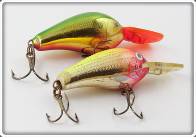 Rapala Chrome/Yellow & Chrome/Green Fat Rap Lure Pair