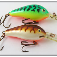 Rapala Fire Tiger & Crawdad Fat Rap Lure Pair