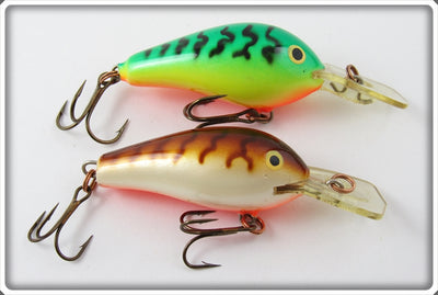 Rapala Fire Tiger & Crawdad Fat Rap Lure Pair