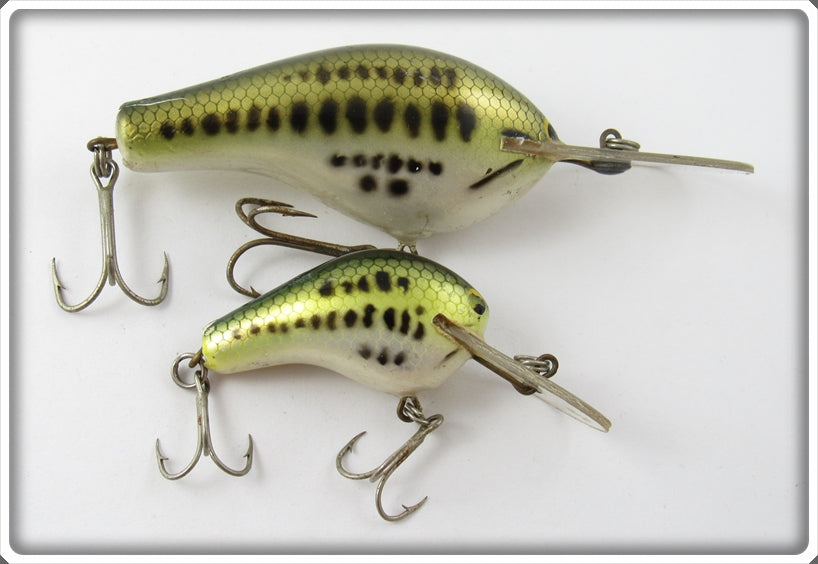 Vintage Bagley Little Bass On White Lure Pair