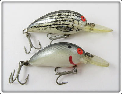 Vintage Bomber Natural Striper & Grey Scale Model A Lure Pair